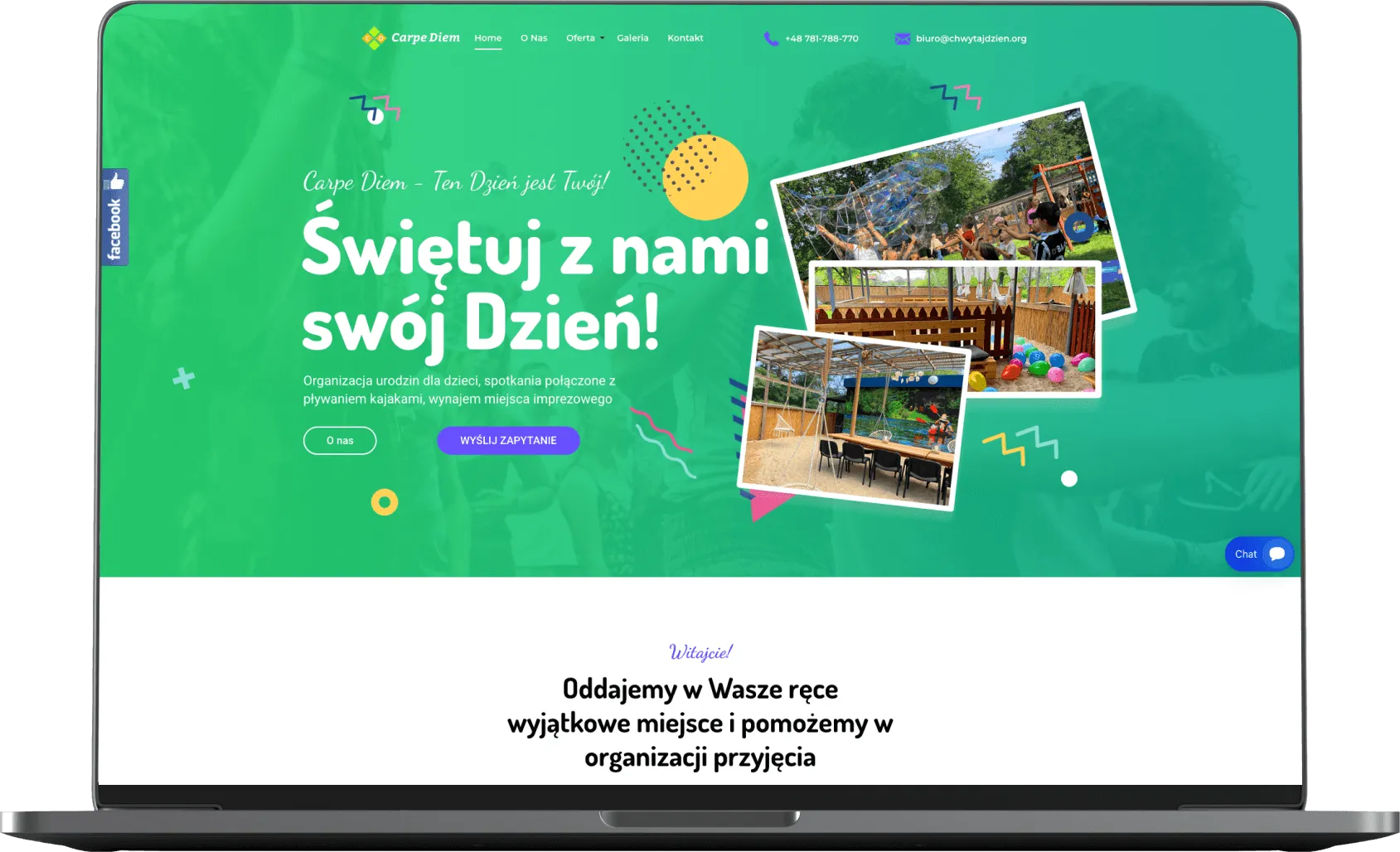 Carpe Diem - widok na komputerze