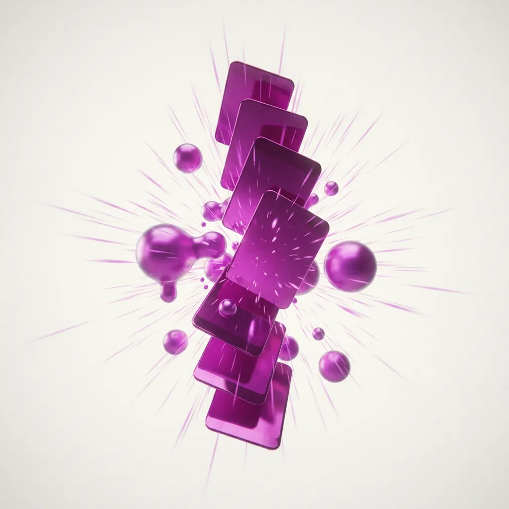 Abstrakcyjna ilustracja krótkiego wideo reklamowego z dużą dynamiką